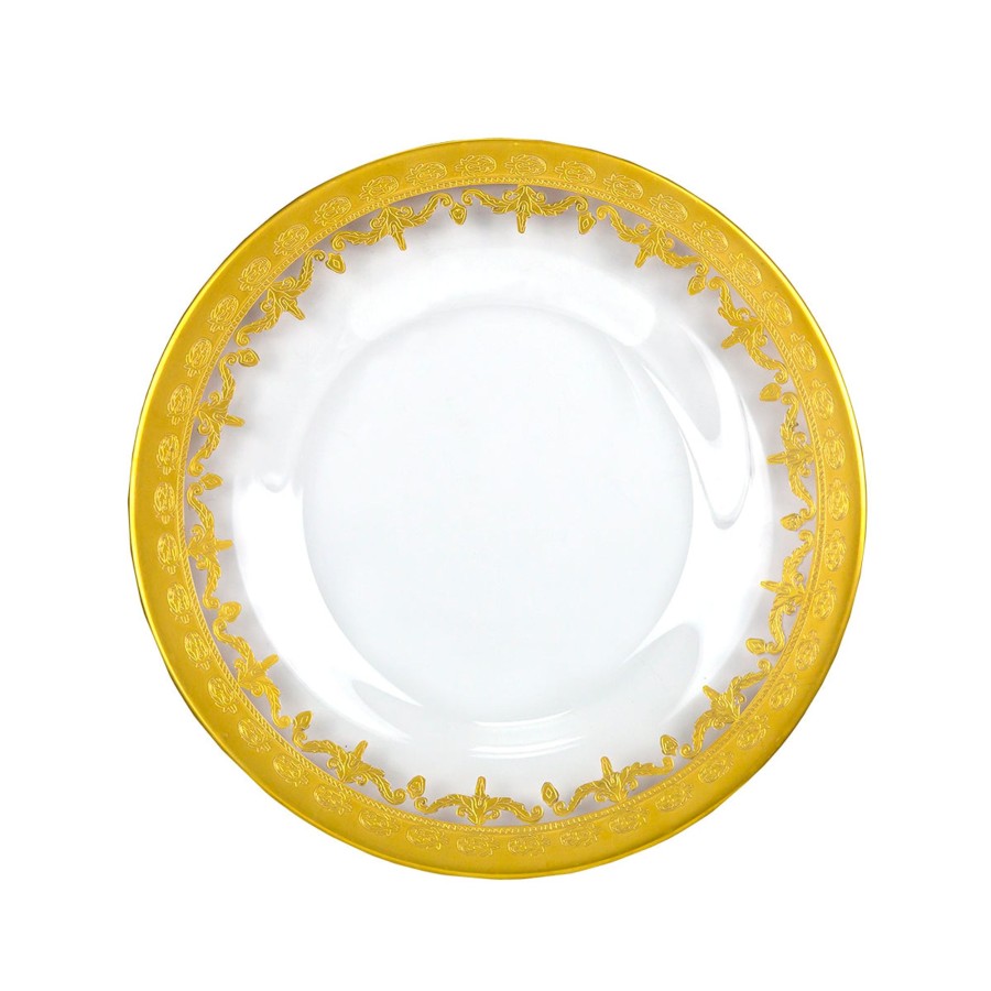 Table & Home Arte Italica Dinner Plates | Vetro Gold Dinner Plate