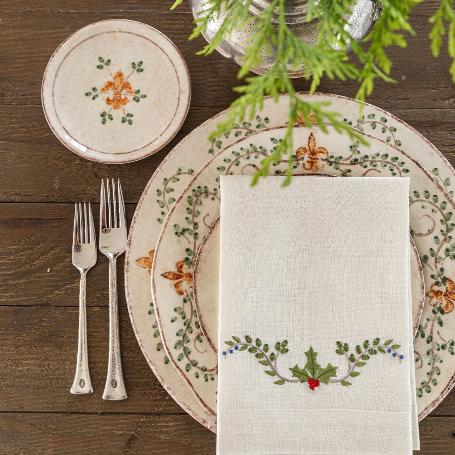 Table & Home Arte Italica Canape & Bread Plates | Medici Bread / Canape Plate