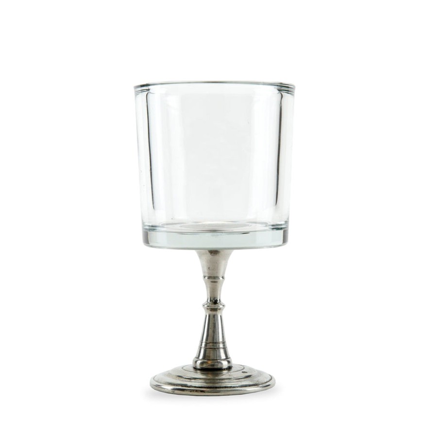 Table & Home Arte Italica Pewter | Tavola Small Vaso With Pedestal