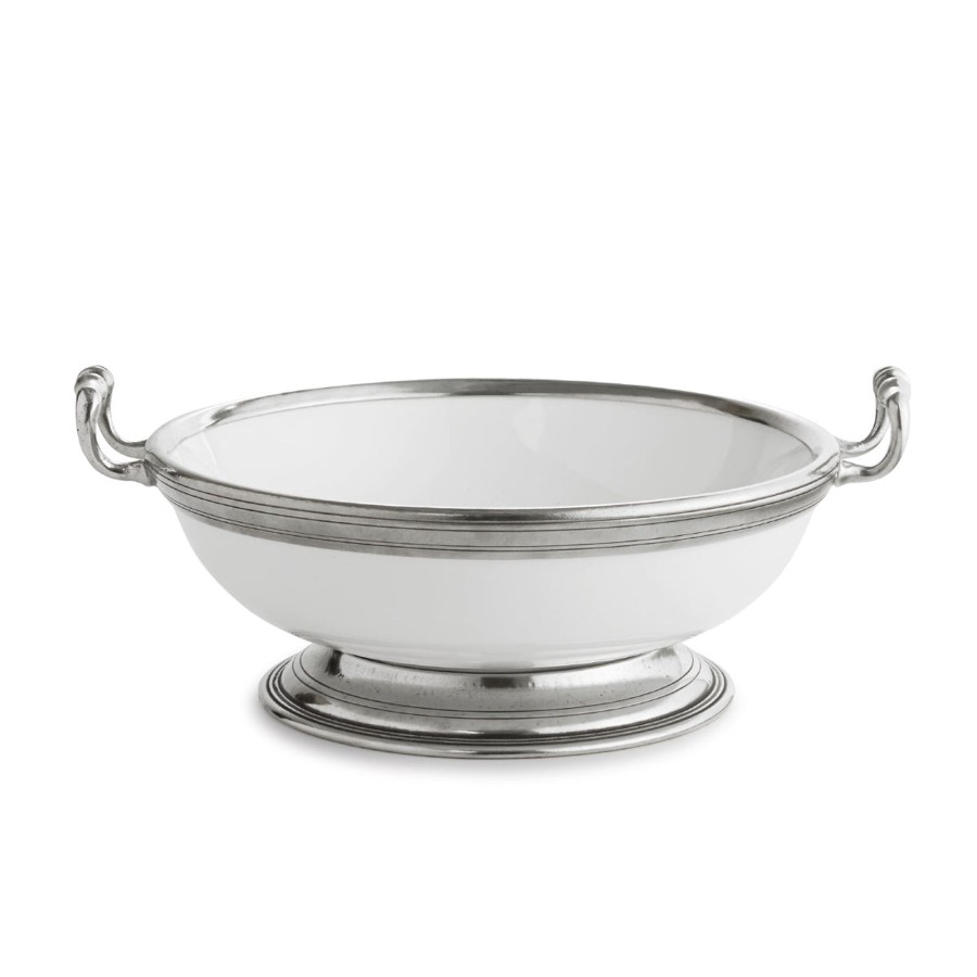 Table & Home Arte Italica Serving Bowls | Tuscan Medium Bowl With Handles