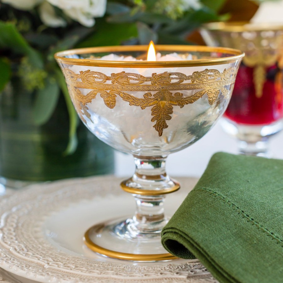 Table & Home Arte Italica Compotes | Vetro Gold Compote