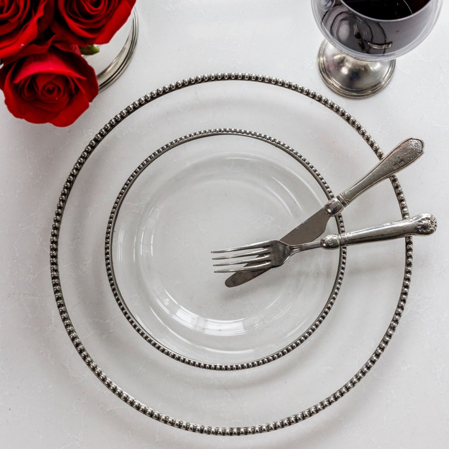 Table & Home Arte Italica Pewter | Tesoro Salad/Dessert Plate