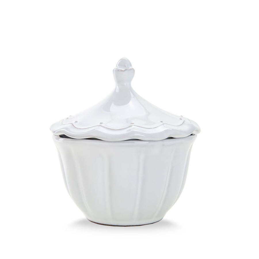 Table & Home Arte Italica Sugar & Creamer Servers | Bella Bianca Sugar Bowl