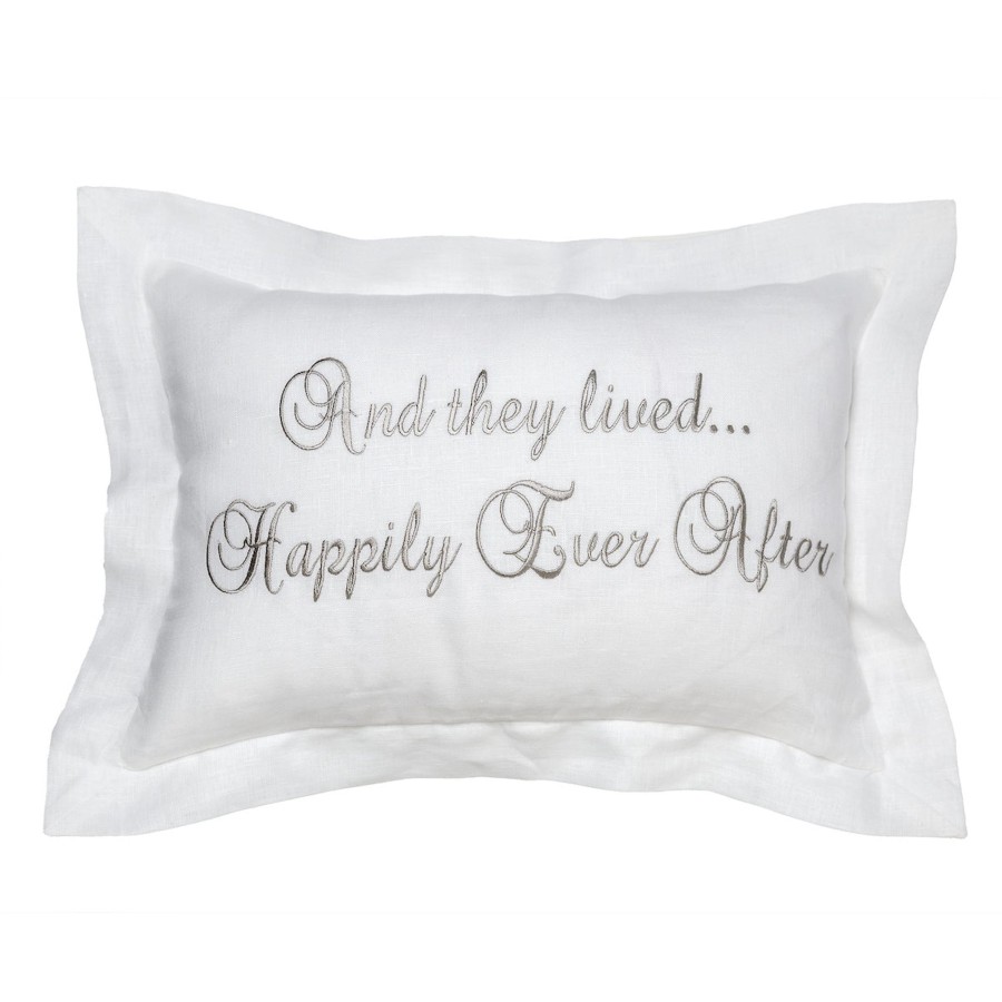 Table & Home Arte Italica All Home & Gift | They Lived Happily Ever After Linen Decor Pillow