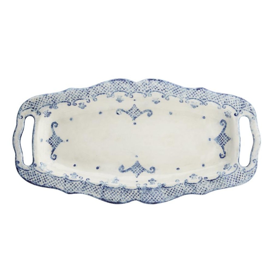 Table & Home Arte Italica Platters & Trays | Burano Long Tray With Handles