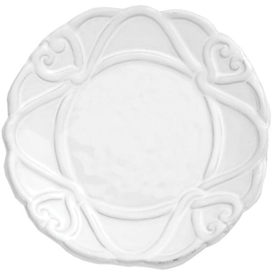 Table & Home Arte Italica Canape & Bread Plates | Bella Bianca Ribbon Bread / Canape Plate