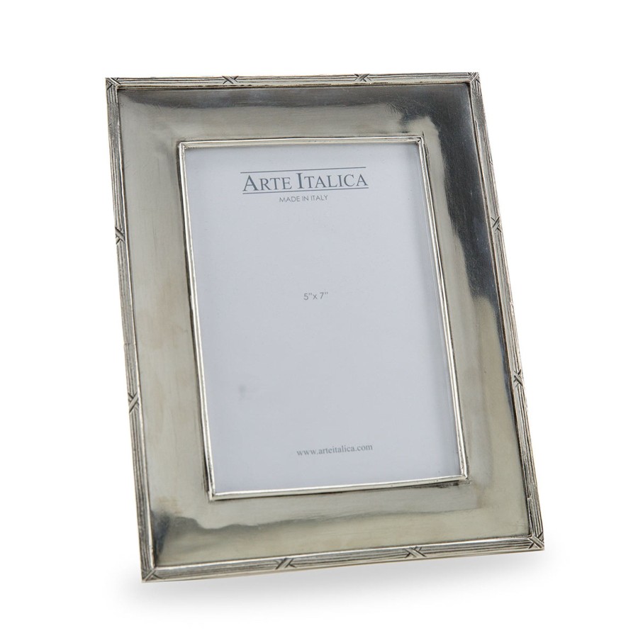 Table & Home Arte Italica Pewter | Tuscan Pewter Picture Frame 5 X 7"