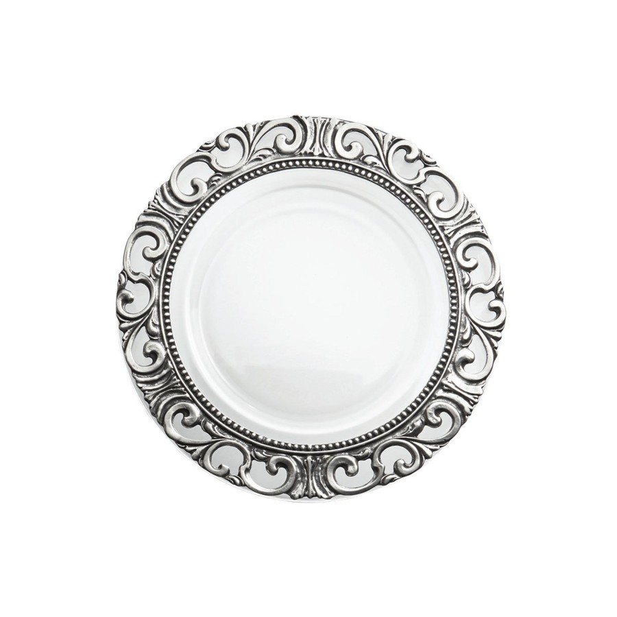 Table & Home Arte Italica Pewter | Donatello Bread/Canape Plate - Sale