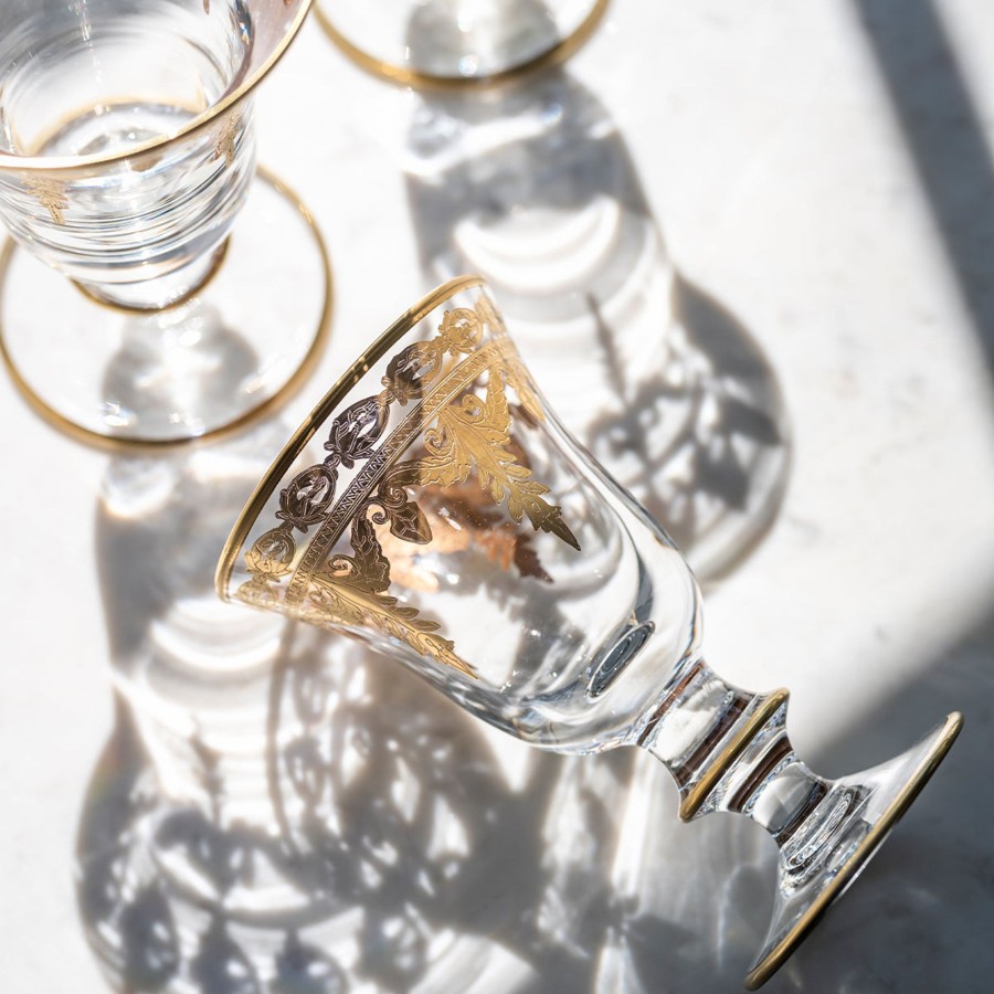 Table & Home Arte Italica Stemware & Drinkware | Vetro Gold Wine Glass