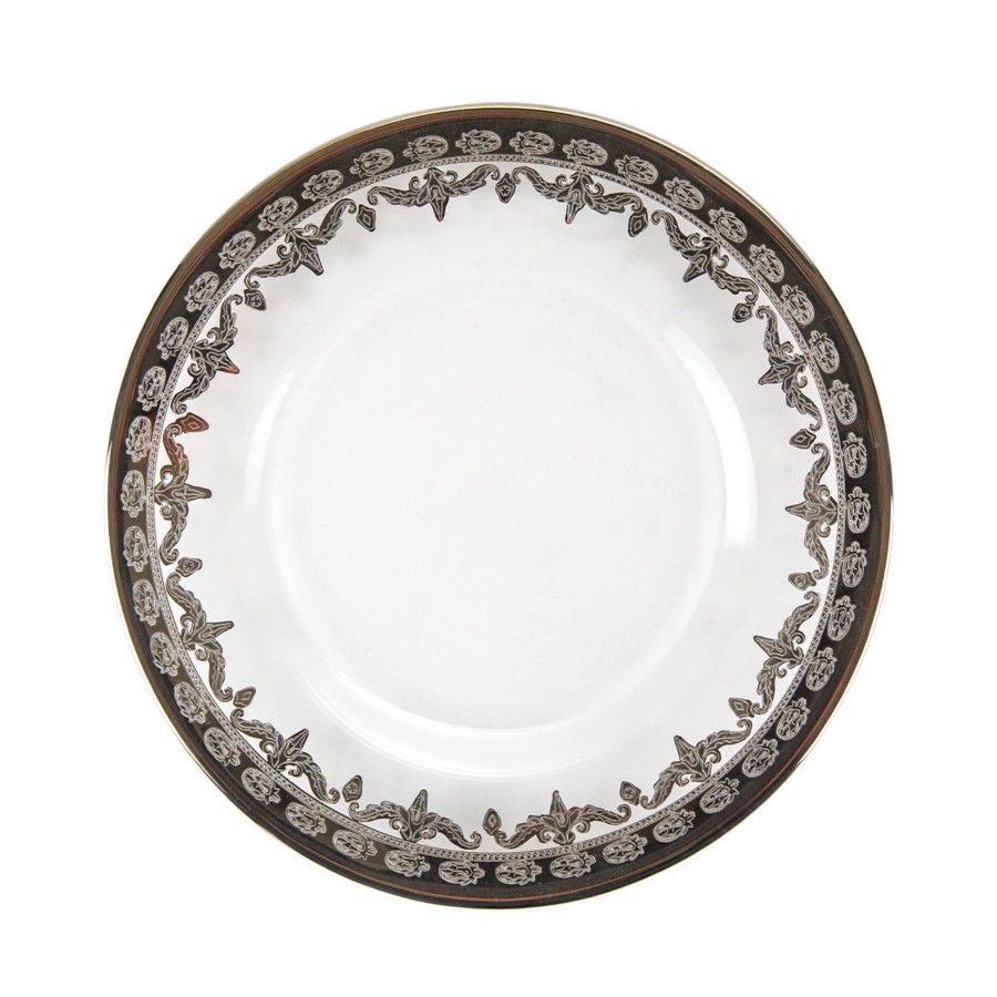 Table & Home Arte Italica Dinner Plates | Vetro Platinum Dinner Plate