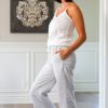 Apparel Crown Linen Designs | Striped Classic Capri - Sale