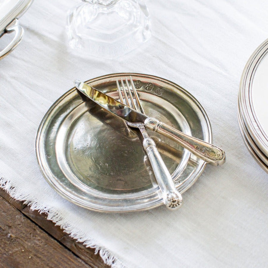 Table & Home Arte Italica Pewter | Peltro Salad / Dessert Plate