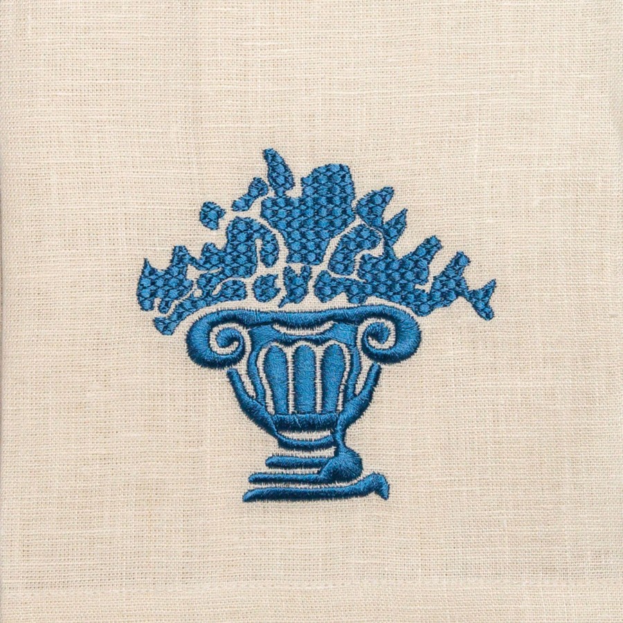 Table & Home Arte Italica Towels | Burano Urn Linen Towel