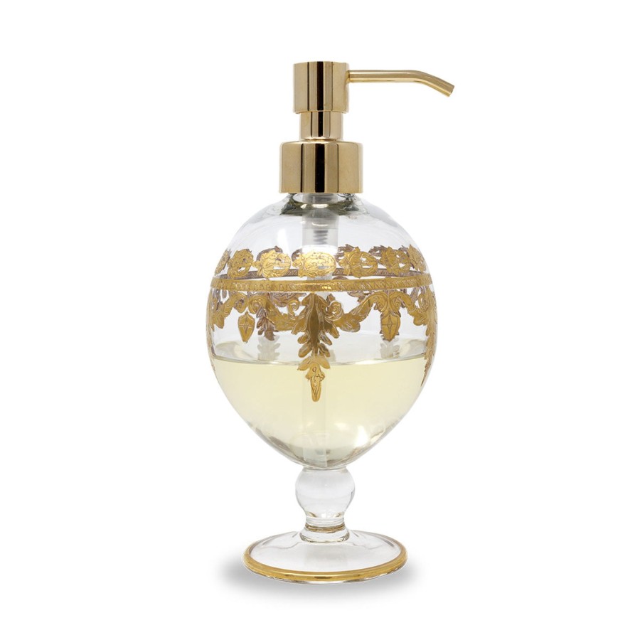 Table & Home Arte Italica All Bed & Bath | Vetro Gold Baroque Soap Pump