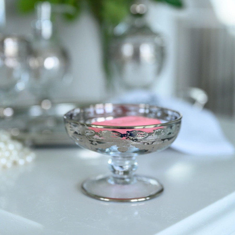 Table & Home Arte Italica Compotes | Vetro Platinum Compote/Soap Dish