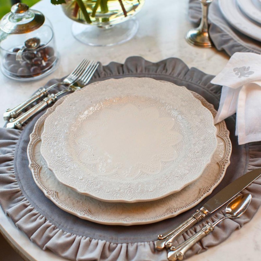 Table & Home Arte Italica Dinner Plates | Merletto Antique Dinner Plate