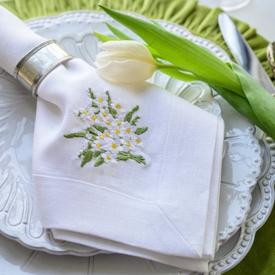 Table & Home Arte Italica Napkins | Daisy Bouquet Large Napkin