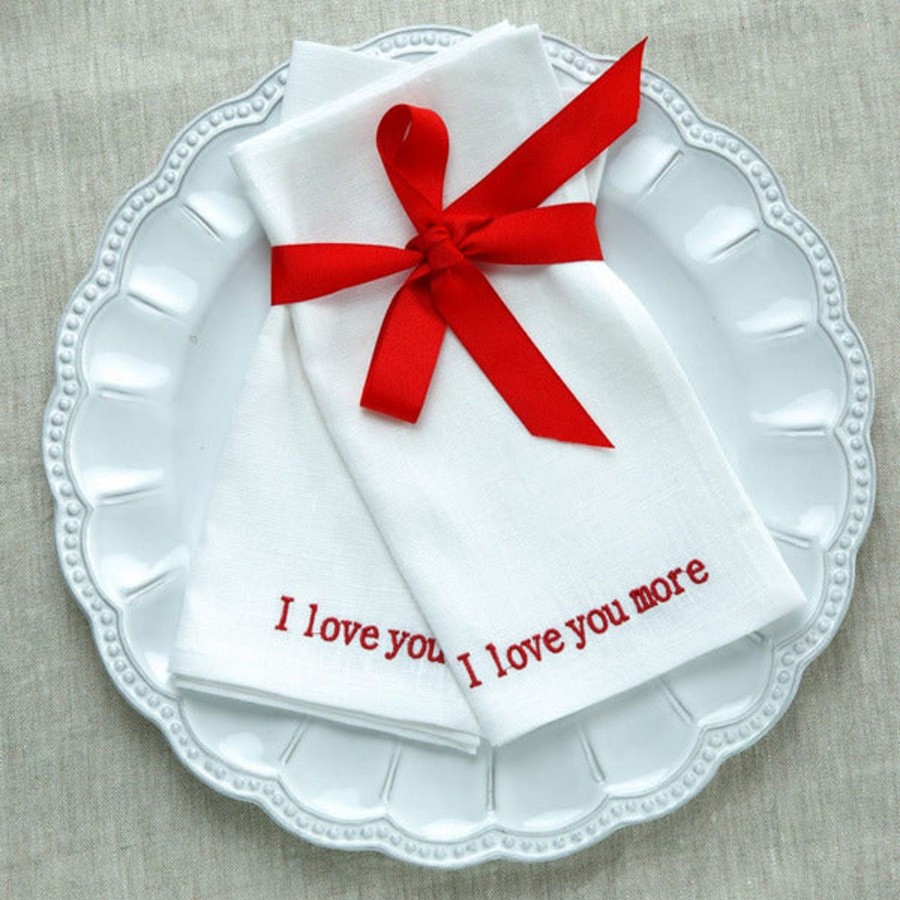 Table & Home Arte Italica Napkins | I Love You Napkin Duo