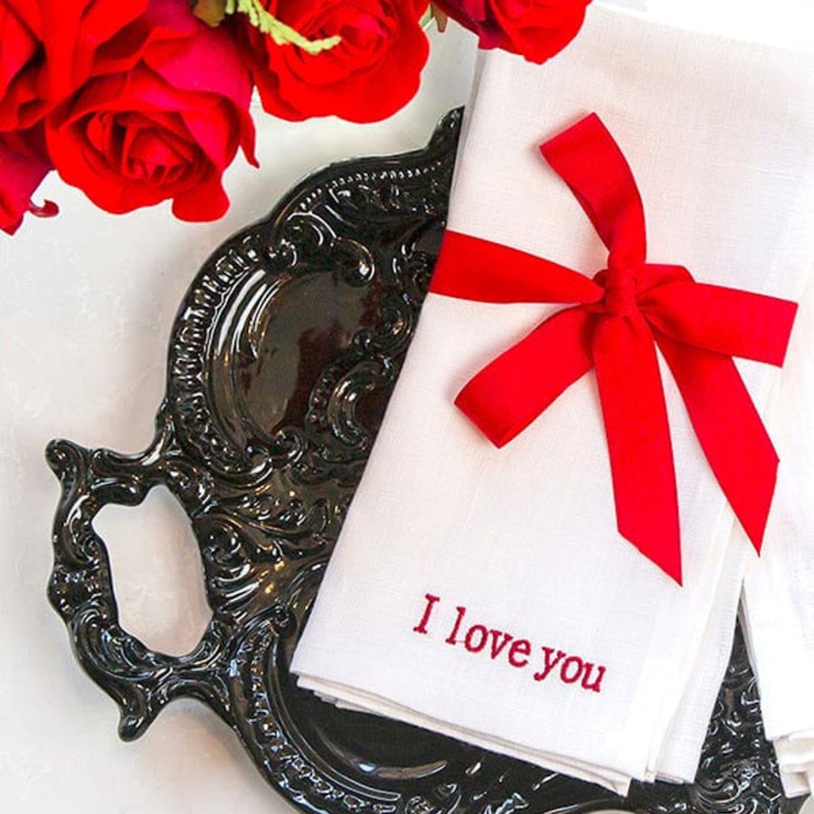 Table & Home Arte Italica Napkins | I Love You Napkin Duo