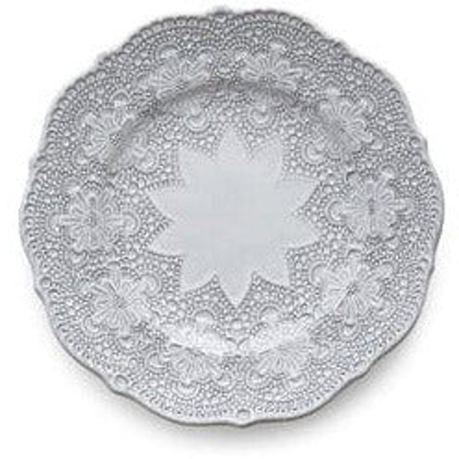 Table & Home Arte Italica Salad & Dessert Plates | Merletto White Salad / Dessert Plate