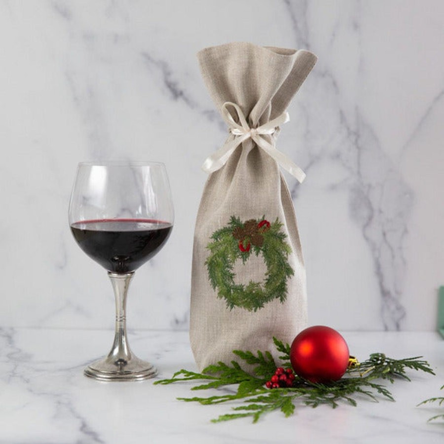 Table & Home Arte Italica All Glass & Barware | Juniper Wreath Wine Bag