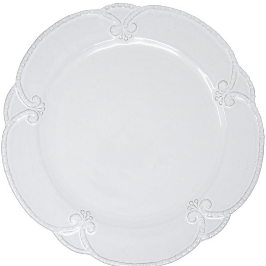 Table & Home Arte Italica Dinner Plates | Bella Bianca Rosette Dinner Plate