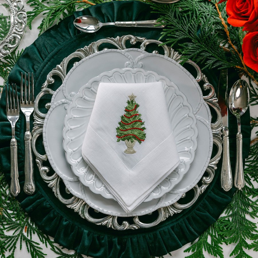 Table & Home Arte Italica Napkins | Tree With Trim Large Napkin