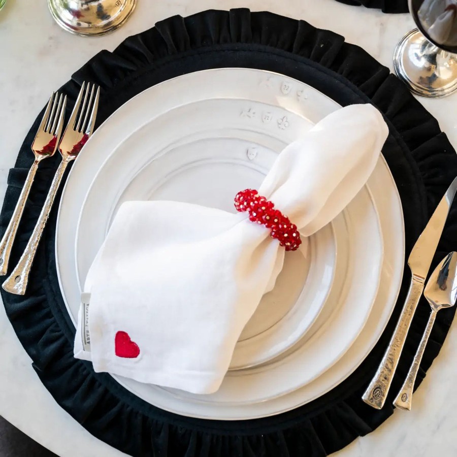 Table & Home Arte Italica Napkins | Sweet Heart Washed Linen Napkin Set