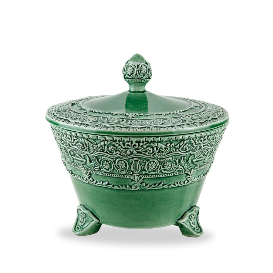 Table & Home Arte Italica Serving Bowls | Renaissance Footed Bowl With Lid