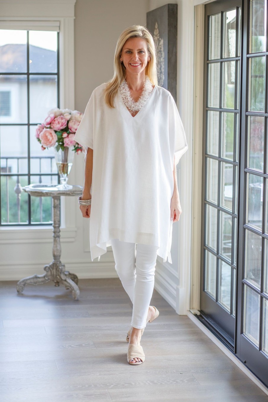 Apparel Crown Linen Designs | Sharon Kaftan Top - Sale