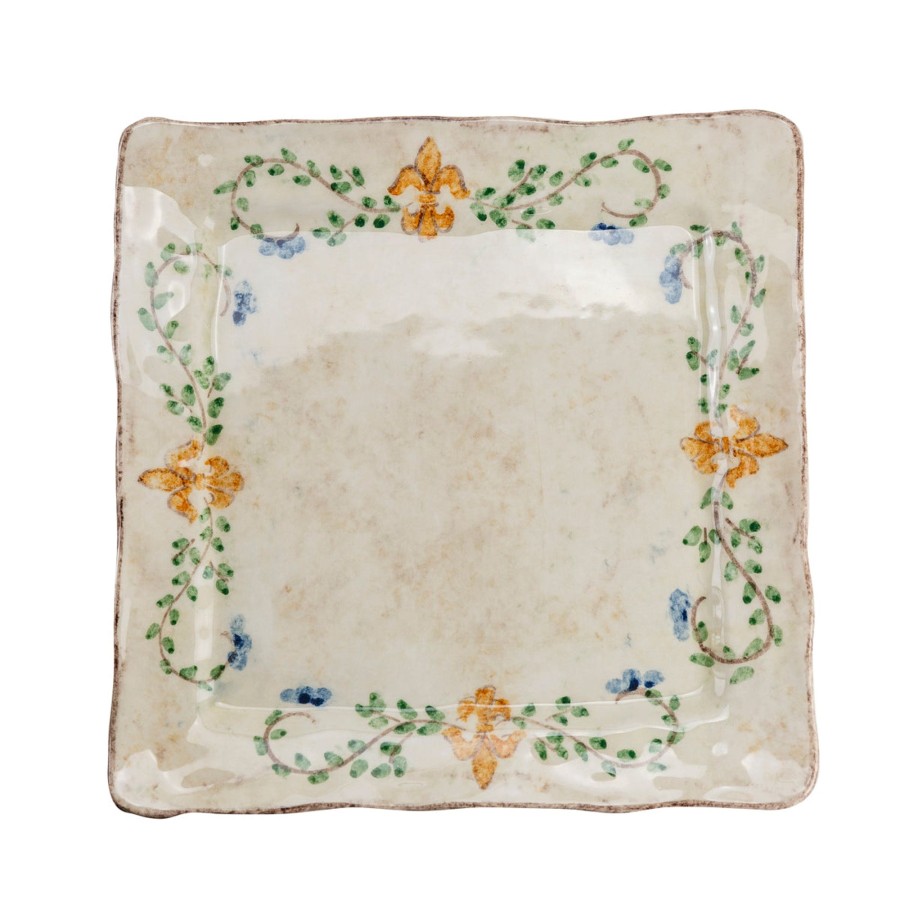 Table & Home Arte Italica Dinner Plates | Medici Square Dinner Plate