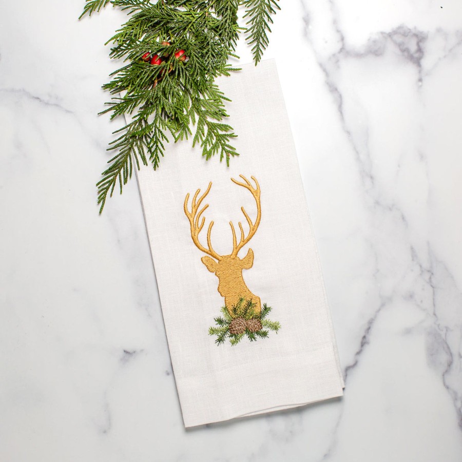 Table & Home Arte Italica Towels | Golden Stag Linen Towel