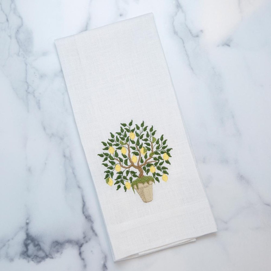 Table & Home Arte Italica All Linens | Lemon Tree Linen Towel