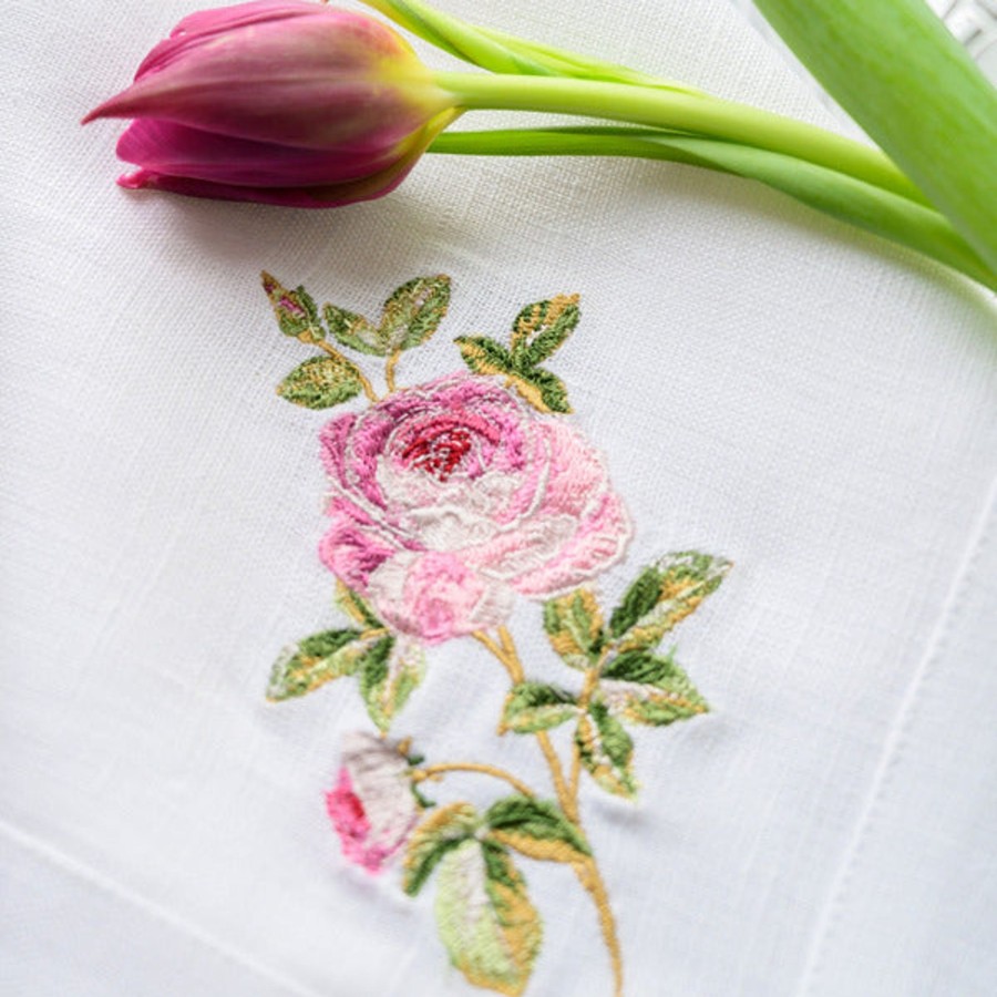 Table & Home Arte Italica Napkins | Pink Rose Large Napkin