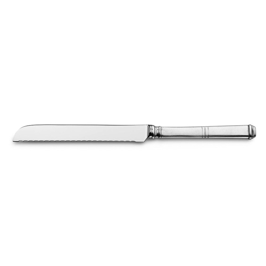 Table & Home Arte Italica Pewter | Isabella Serrated Bread Knife - Online Only