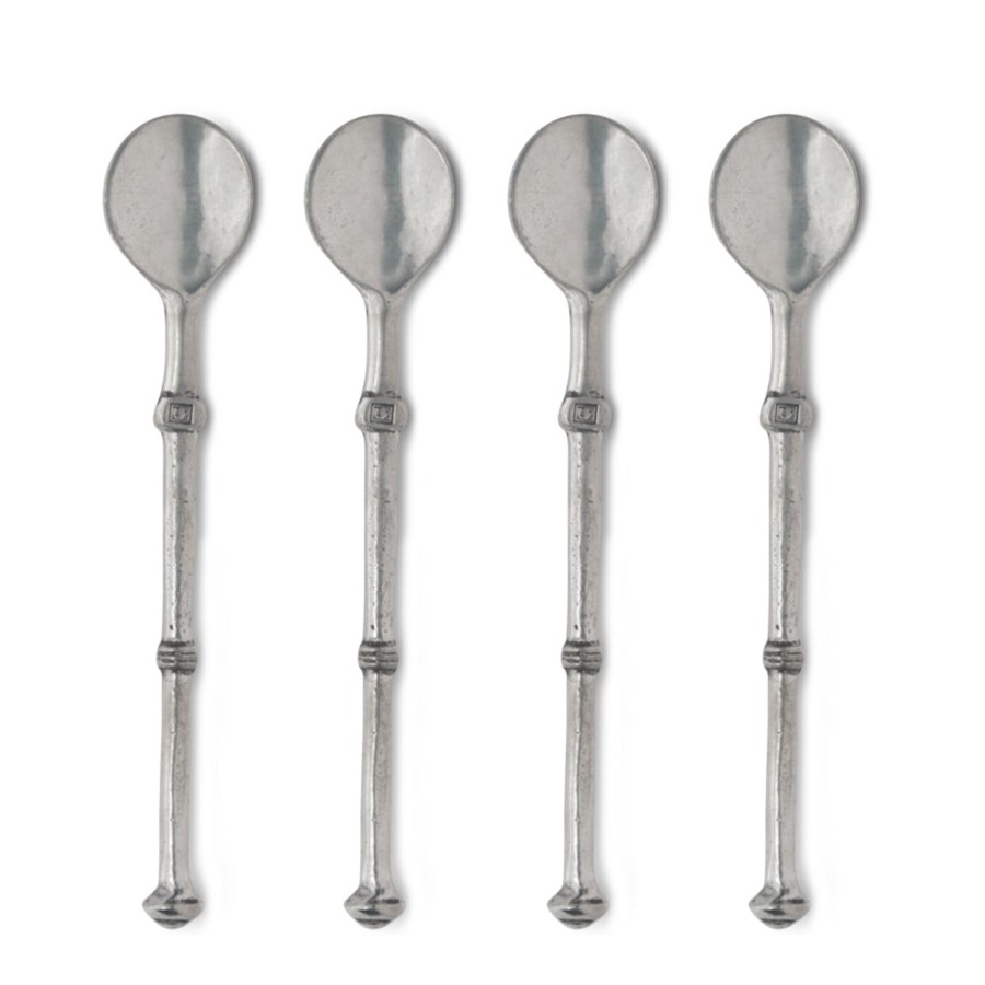 Table & Home Arte Italica Pewter | Tavola Coffee Spoon Set Of 4 With Pouch