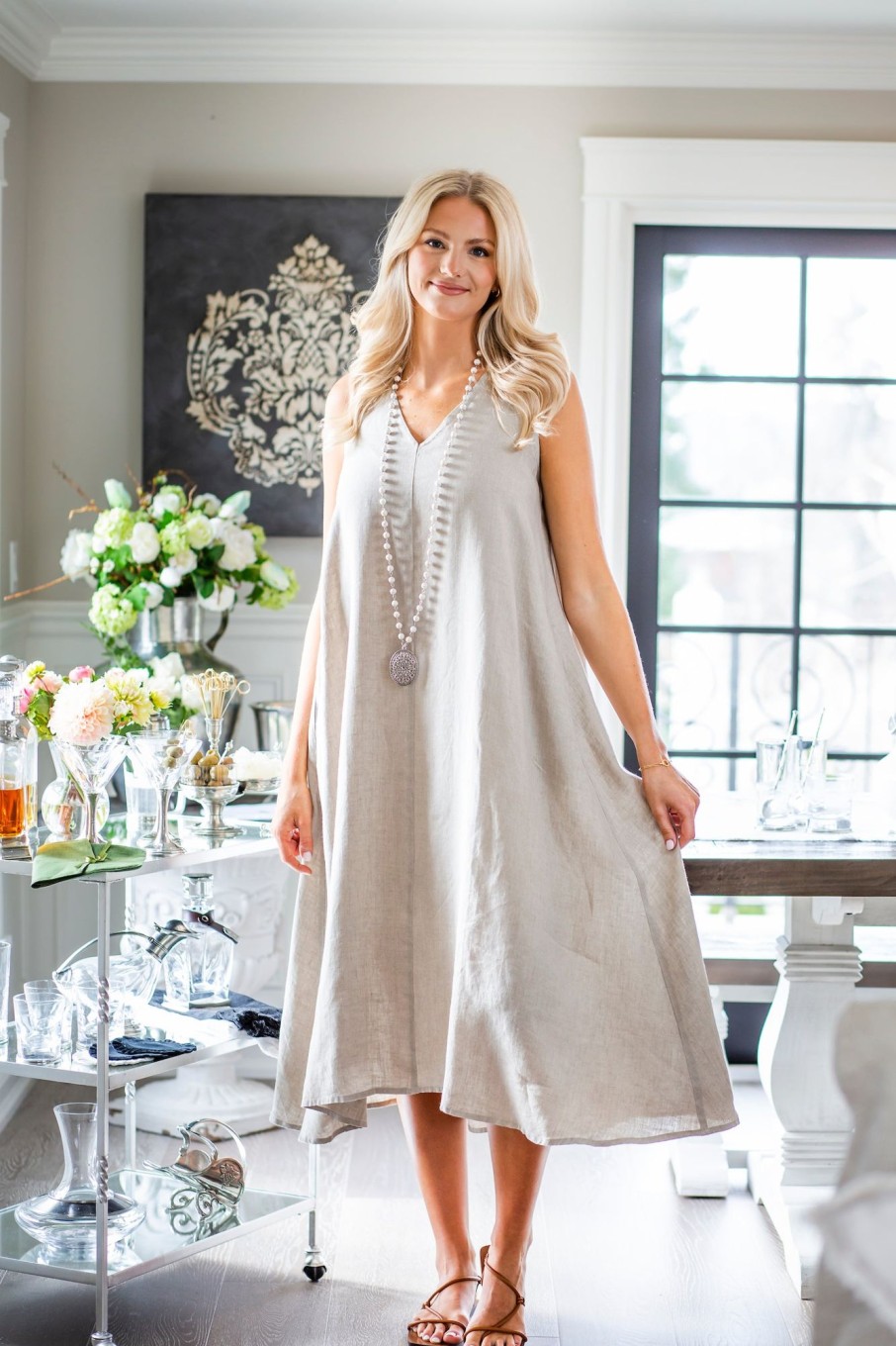 Apparel Crown Linen Designs | Katherine Dress - Sale