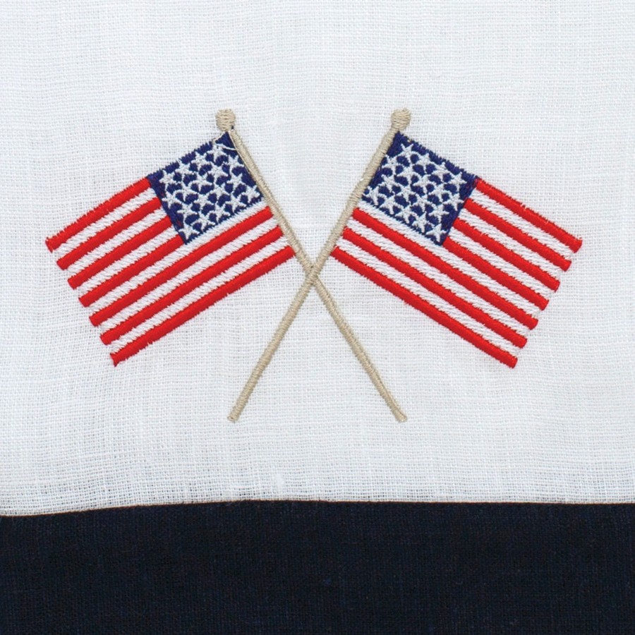 Table & Home Arte Italica Towels | American Flag Linen Towel