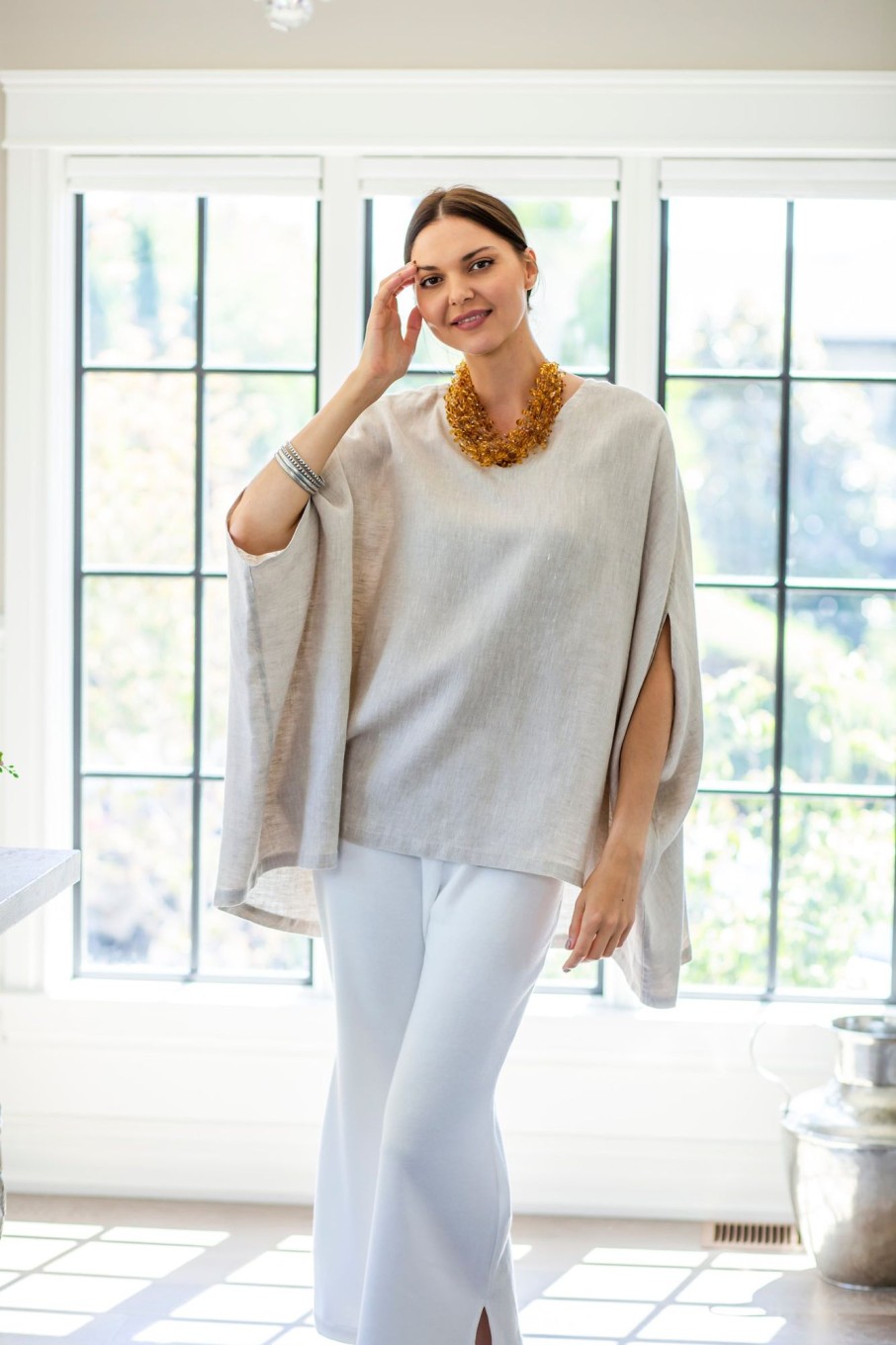 Apparel Crown Linen Designs | Finley Poncho