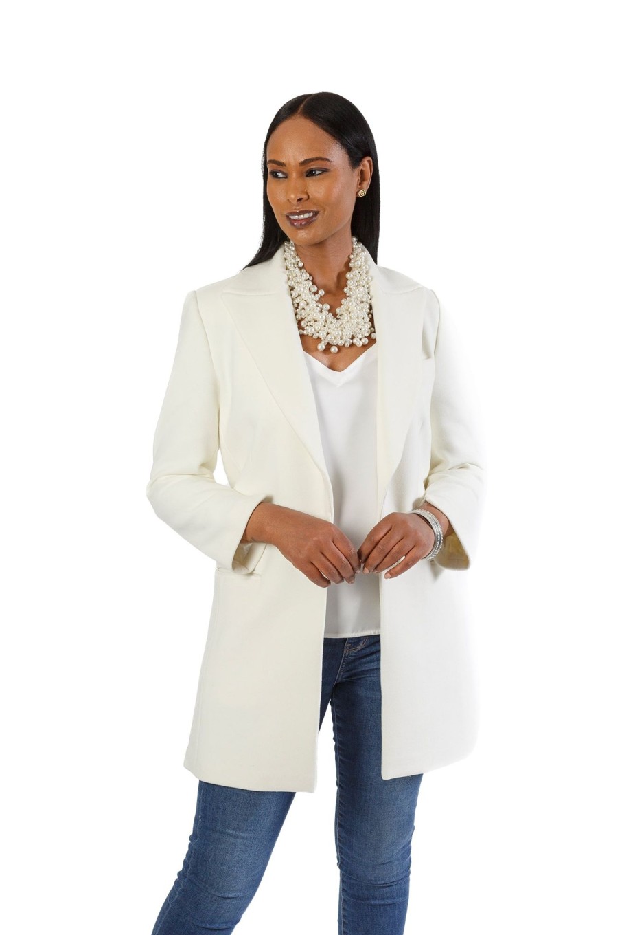 Apparel Crown Linen Designs | Chandler Long Blazer - Sale