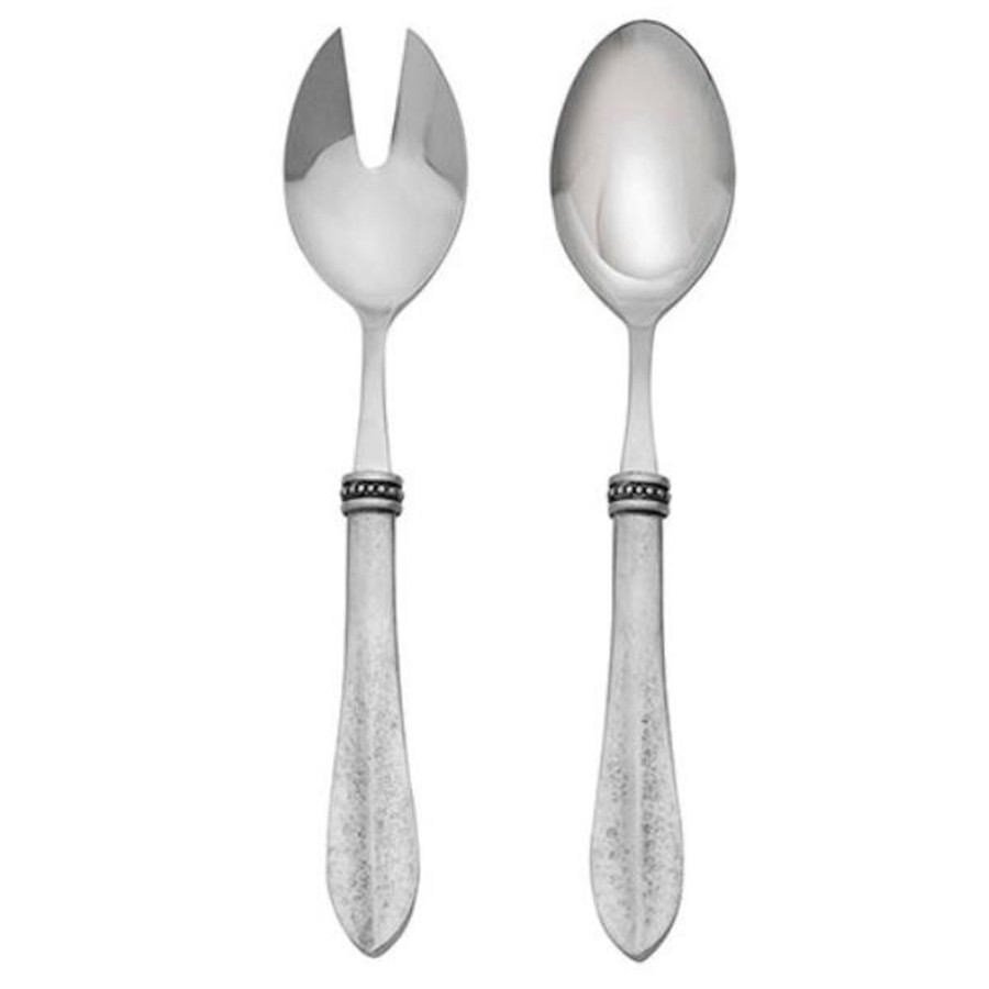 Table & Home Arte Italica Pewter | Bella Bianca Salad Set