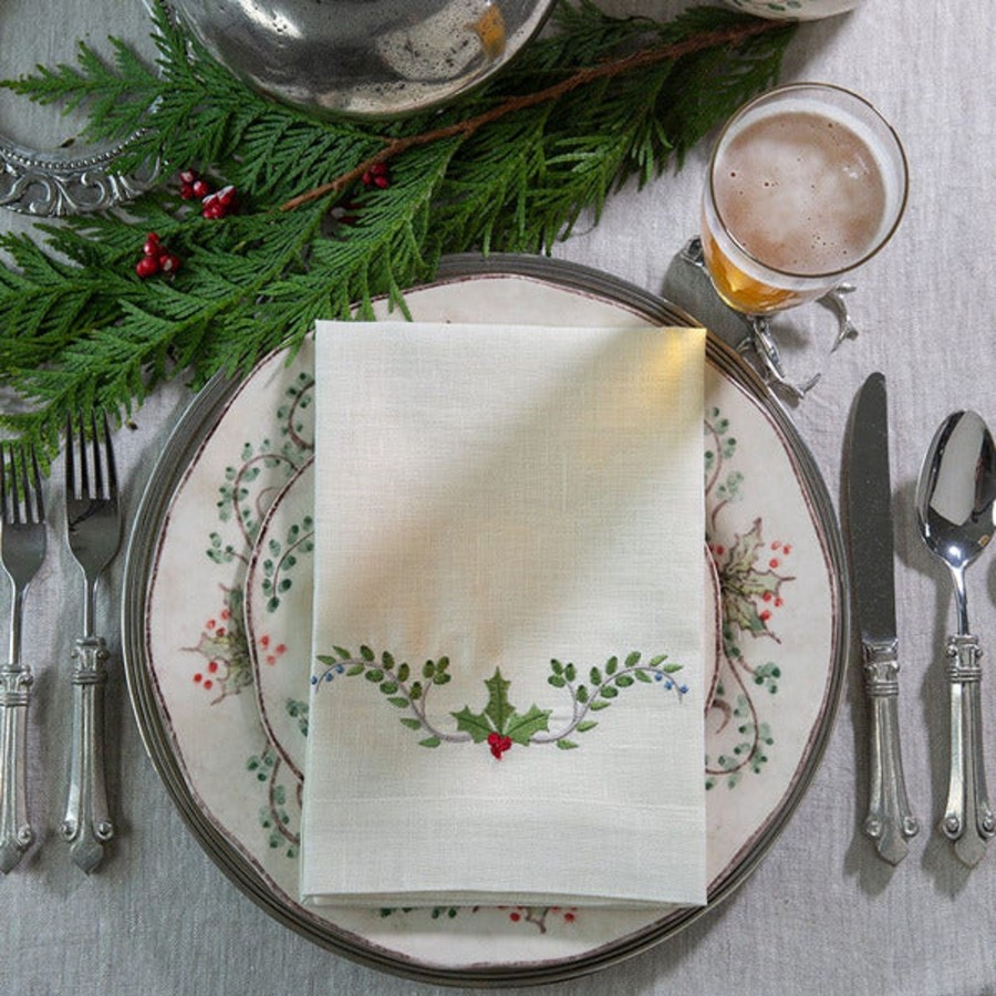 Table & Home Arte Italica Napkins | Medici Festivo Tri-Fold Napkin - Sale