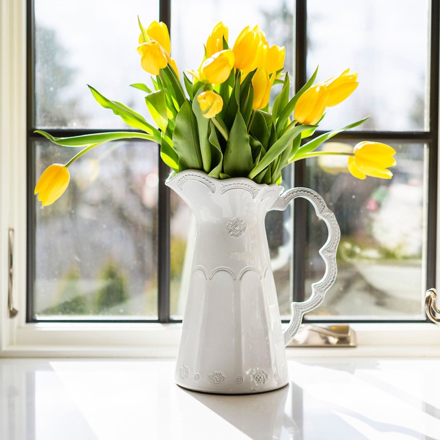 Table & Home Arte Italica Pitchers | Merletto Antique Scalloped Pitcher