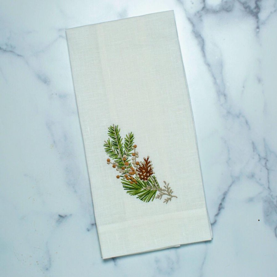 Table & Home Arte Italica Towels | Fall Sprig Linen Towel