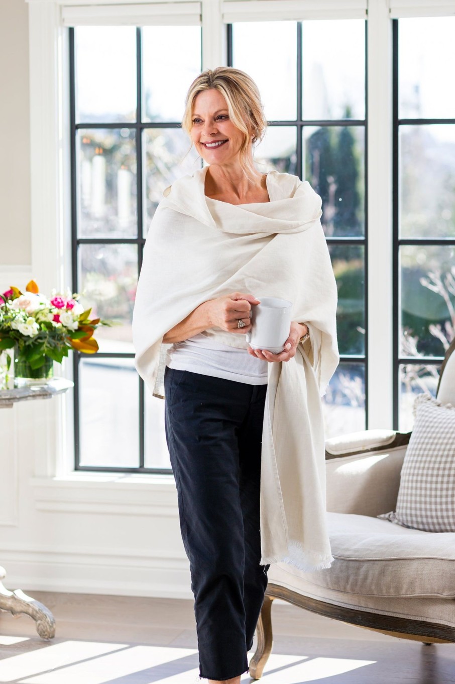 Apparel Crown Linen Designs | Hailey Hooded Wrap - Sale