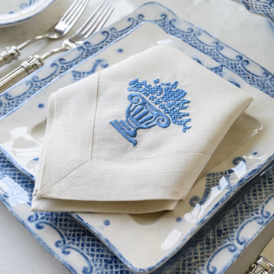 Table & Home Arte Italica All Linens | Burano Urn Large Napkin