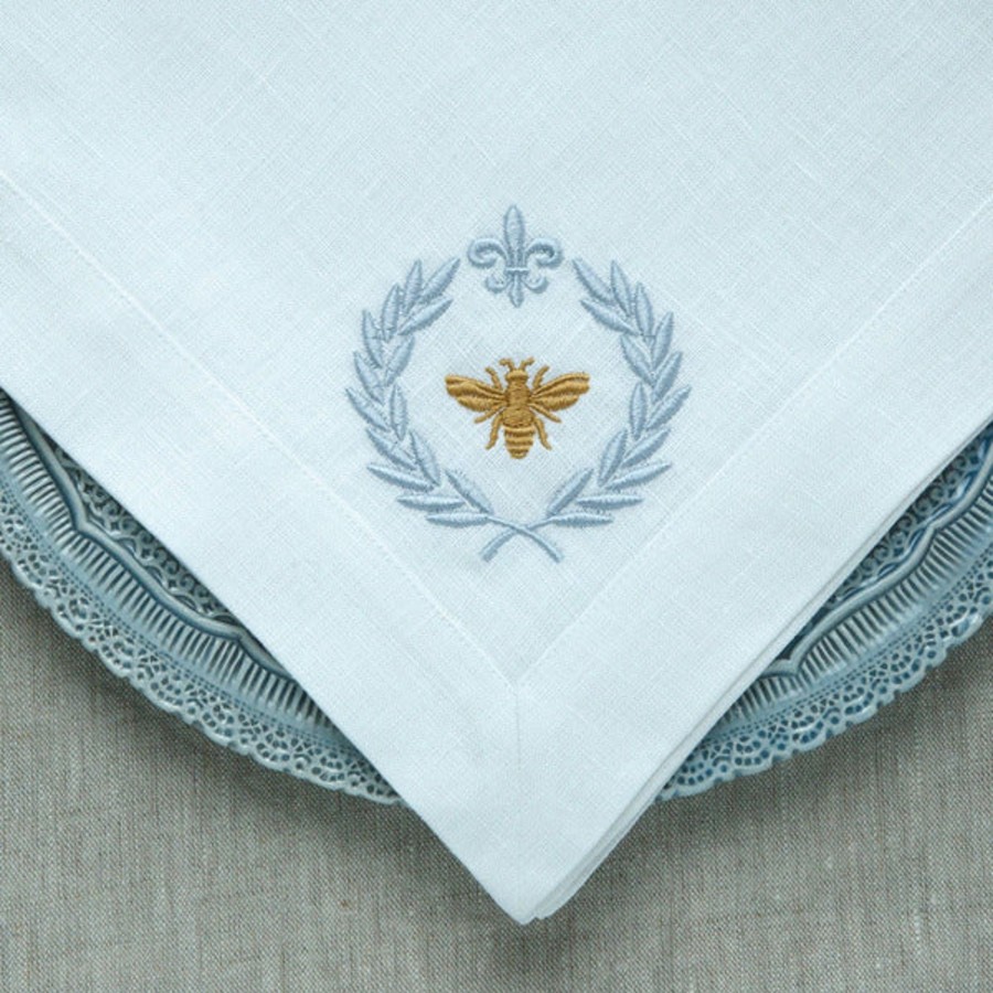 Table & Home Arte Italica Napkins | Italian Bee Large Linen Napkin