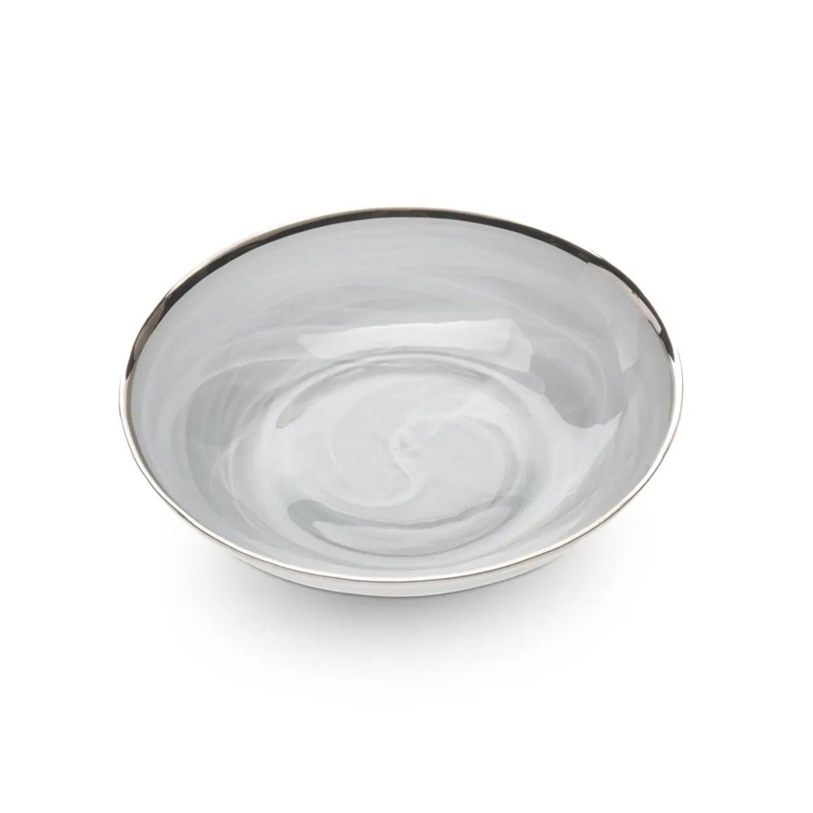 Table & Home Arte Italica Bowls | Volterra Platinum Pasta/Soup Bowl (Set Of 4) - Sale