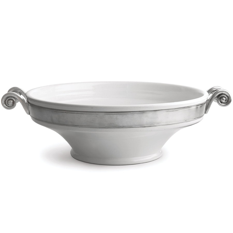 Table & Home Arte Italica Serving Bowls | Tuscan Grande Bowl With Handles