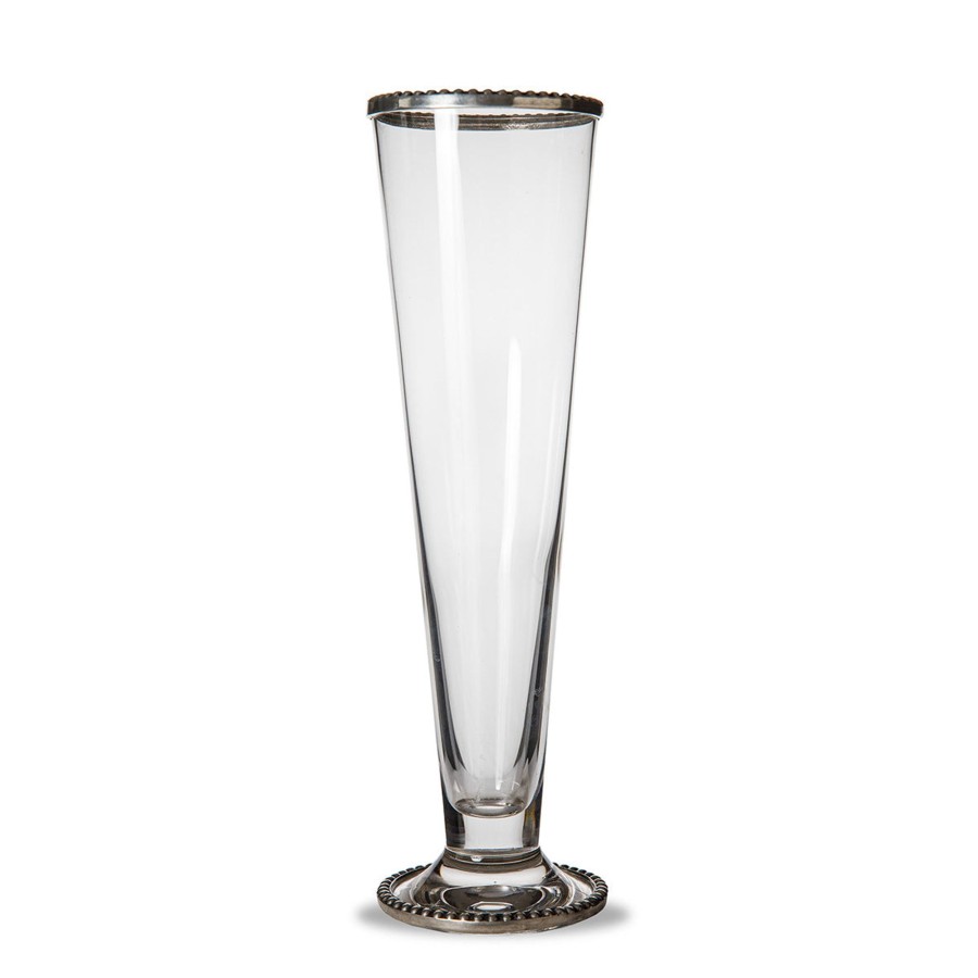 Table & Home Arte Italica Pewter | Tesoro Beaded Vase